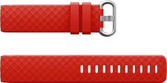 YONO Bandje geschikt voor Fitbit Charge 4/3 – Siliconen – Rood – Large