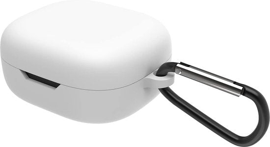 YONO Soft Case geschikt voor JBL Wave 300TWS - Hoesje met Clip - Wit