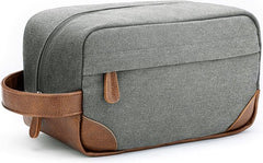 YONO Toilettas Heren - Travel Organizer Etui - Oxford Stof - Lichtgrijs