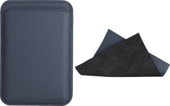 YONO Kaarthouder Leer geschikt voor Apple iPhone 14 / 13 / 12 - Magnetische Pasjeshouder Mag-safe - Leren Wallet - Donkerblauw