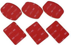 6 Stks /6 stuks 3 M VHB Dubbelzijdig Zelfklevende Sticker voor GoPro Gebogen & Platte Helm Mount Zelfklevende Pads