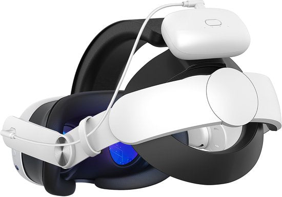 YONO Elite Strap met Accu geschikt voor Meta Quest 3 - Inclusief 6000mah Batterij - Oculus Case - Hoofdkussen Cover VR Bril - Accessoires