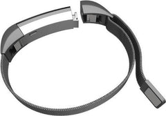 YONO Milanees Bandje Zwart geschikt voor Fitbit Alta HR - Vervangende RVS Armband met Magneetsluiting – Large