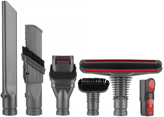 YONO Opzetstuk Accessoires Set geschikt voor Dyson V15 V11 V10 V8 - Mondstuk - Zuigmond - Borstel - Onderdelen Steelstofzuiger - 6in1 Accessoires