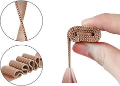 YONO Bandje geschikt voor Fitbit Charge 4 – Charge 3 – Milanees – Rose Gold - Small