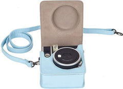 YONO Case geschikt voor Fujifilm Instax Mini 40 - Hoes met Draagriem - Cameratas - Lichtblauw