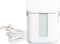 YONO Hoesje geschikt voor Fujifilm Instax Link 3 - Case met Draagriem - Opbergtasje - Wit