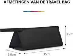 YONO Travel Case Tas geschikt voor Dyson Airwrap - Supersonic Fohn - Opbergtasje Haarstyler - Reistas Stijltang Opzetstukken - Zwart