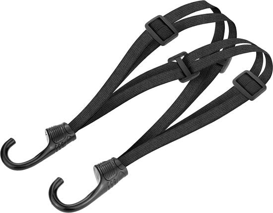 YONO Snelbinder Fiets met Haak - Bagagebinder Universeel - Spin Binder - Spanelastiek - Zwart