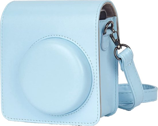 YONO Case geschikt voor Fujifilm Instax Mini 40 - Hoes met Draagriem - Cameratas - Lichtblauw