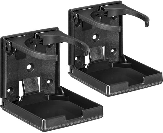 YONO Inbouw Bekerhouder - Universeel geschikt voor Boot, Vrachtwagen, Auto - Inklapbaar en Verstelbaar - 2 Stuks