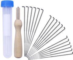 YONO Naaldvilten Starterset - Vilt Naalden - Needle Felting Pakket voor Viltwol - 18 Delig