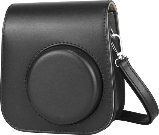 YONO Case geschikt voor Fujifilm Instax Mini 11 / 9 / 8 – Hoesje met Draagriem – Camera Tas - Zwart