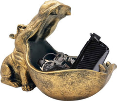 YONO Sleutelbakje - Sieraden Bakje - Sleutelschaal - Beeldjes Decoratie - Hippo XL