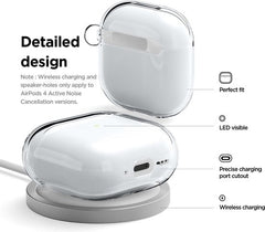 YONO Hoesje geschikt voor Airpods 4 - Case - Siliconen - Transparant