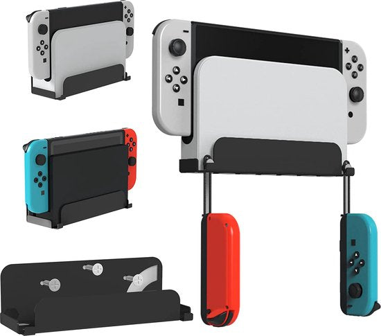 YONO Muurbeugel geschikt voor Nintendo Switch / Oled - Wall Mount Houder - Zwart