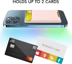 YONO Kaarthouder Siliconen geschikt voor Apple iPhone 14 / 13 / 12 - Magnetische Pasjeshouder Mag-safe - Slim Wallet - Roze