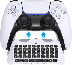 YONO Toetsenbord geschikt voor PS5 Controller - Bluetooth Qwerty Keyboard - Accessoires voor Playstation 5 - Wit