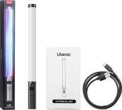 Ulanzi VL119 RGB Tube Light XL met handvat - 50 cm - Stream lamp - RGB lightpainting - 2.000 mAh batterij - 20 lichtscenes - Zwart