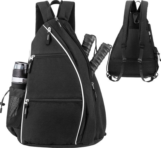 YONO Unisex Padeltas - Padel Rugzak voor Racket en Ballen - Tas Hoes - Heren en Dames - Zwart
