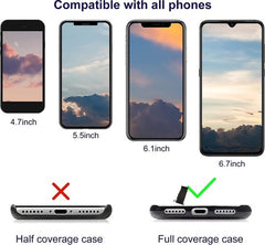 YONO Telefoonkoord Universeel – Nylon Telefoon Ketting Verstelbaar – Phone Cord – Telefoon GSM Koord - Zwart