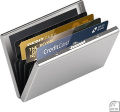 RFID Pasjeshouder – Aluminium Creditcardhouder - Geschikt voor Mannen en Vrouwen – Zilver