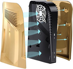 YONO Faceplate geschikt voor Playstation PS5 Disc Edition - Cover - Skin - Behuizing - Accessoires - Goud