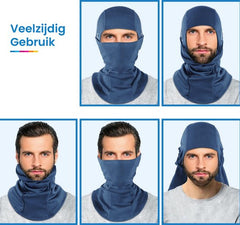 YONO Bivakmuts Sport - Balaclava Fleece - Ski Mask - Helm Muts - Motor - Fiets - Winter - Donkerblauw