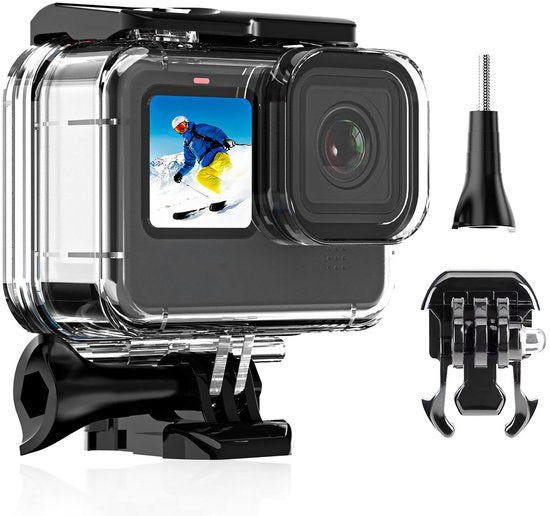 YONO Waterdichte Behuizing geschikt voor GoPro Hero 13 - Dive Case met Buckle - Transparant