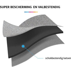 YONO Kabel Organiser Tas Large - Compacte Kabeltas - Opbergtas voor Elektronica en Accessoires - Etui Organizer Case - Lichtgrijs