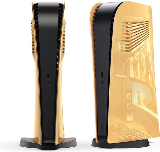 YONO Faceplate geschikt voor Playstation PS5 Digital Edition - Cover Plate - Skin - Behuizing - Accessoires - Goud