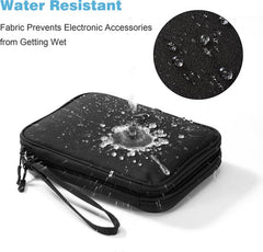 YONO Kabel Organiser Tas - Kabeltas - Organizer Etui - Opbergtas voor Kabels en Accessoires - Zwart