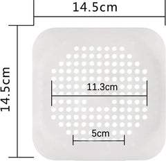YONO Siliconen Gootsteen Zeef - Afvoerzeef 14cm - Badkamer - Douche - Keuken - Wit