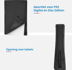 YONO Beschermhoes geschikt voor Playstation 5 - Stofkap - Hoes - PS5 Accessoires - Zwart