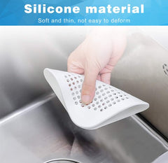 YONO Siliconen Gootsteen Zeef - Afvoerzeef 14cm - Badkamer - Douche - Keuken - Wit