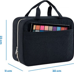YONO Toilettas Dames XL - Travel Organizer met Haak - Make Up / Cosmetica / Beauty Tas - Zwart