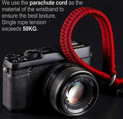 YONO Camera Polsband Vintage - Hand Strap - Wrist Riem - Universeel - Rood