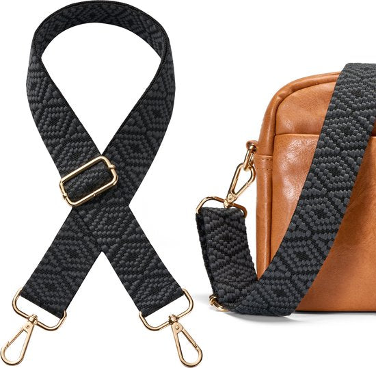 Bandoulière pour sac YONO - Bandoulière réglable - Zwart