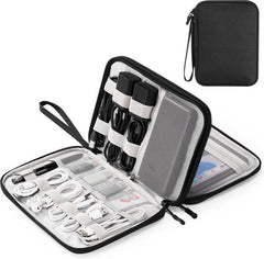 YONO Kabel Organiser Tas - Kabeltas - Organizer Etui - Opbergtas voor Kabels en Accessoires - Zwart