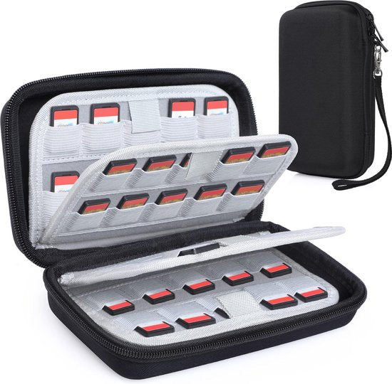 YONO Game Card Case geschikt voor Nintendo Switch - 80 Slots - Spellen Opbergen Hoes - Zwart