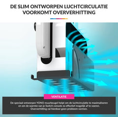 YONO Muurbeugel geschikt voor Nintendo Switch / Oled - Wall Mount Houder - Zwart