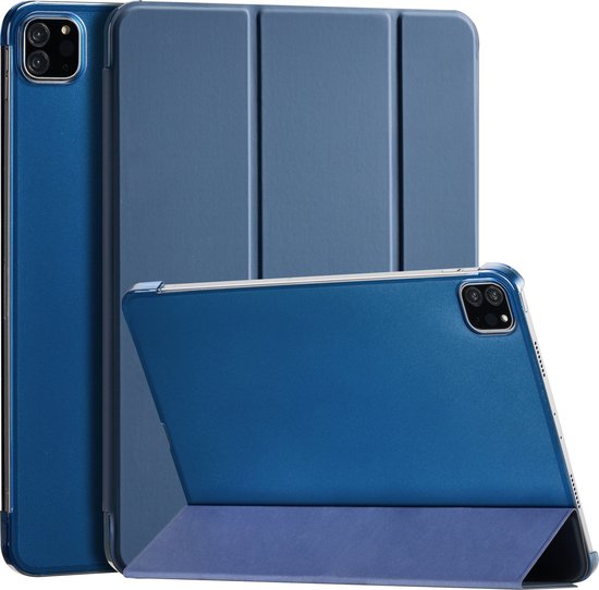 YONO Hoes geschikt voor iPad Air 2024 - 11 Inch - iPad Pro 2022 - 2021 - Case Cover - Tablet Hoesje - Donkerblauw