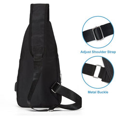 YONO Sling Bag - Crossbody Tas - Heren en Dames - Schoudertas - Borsttas - Zwart