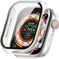 YONO Hoesje geschikt voor Apple Watch 10 - 42mm - Screenprotector Case - Glas - Transparant