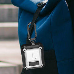 YONO Armor Hard Case geschikt voor Samsung Galaxy Buds 3 - 3 Pro - Hoesje met Lock - Wit