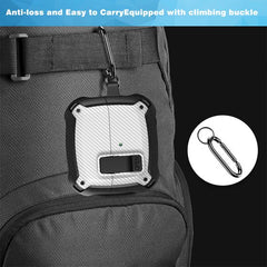 YONO Armor Hard Case geschikt voor Samsung Galaxy Buds 3 - 3 Pro - Hoesje met Lock - Carbon Design - Wit