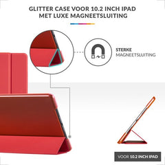 YONO Hoes geschikt voor iPad 9 10.2 inch - 9e Generatie - 8e - 7e - 2021 - 2020 - 2019 - Case Cover - Tablet Hoesje - Rood