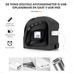 YONO Laser Afstandsmeter – Lasermeter 40 Meter met Rolmaat – Digitaal
