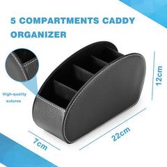 YONO Afstandsbediening Houder - Afstandsbediening Organiser - Kunstleer - Universeel - Zwart