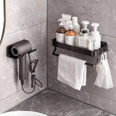 YONO Houder geschikt voor Dyson Supersonic Fohn - Wand Bevestiging Accessoires - Zelfklevende Muurbeugel - Zwart